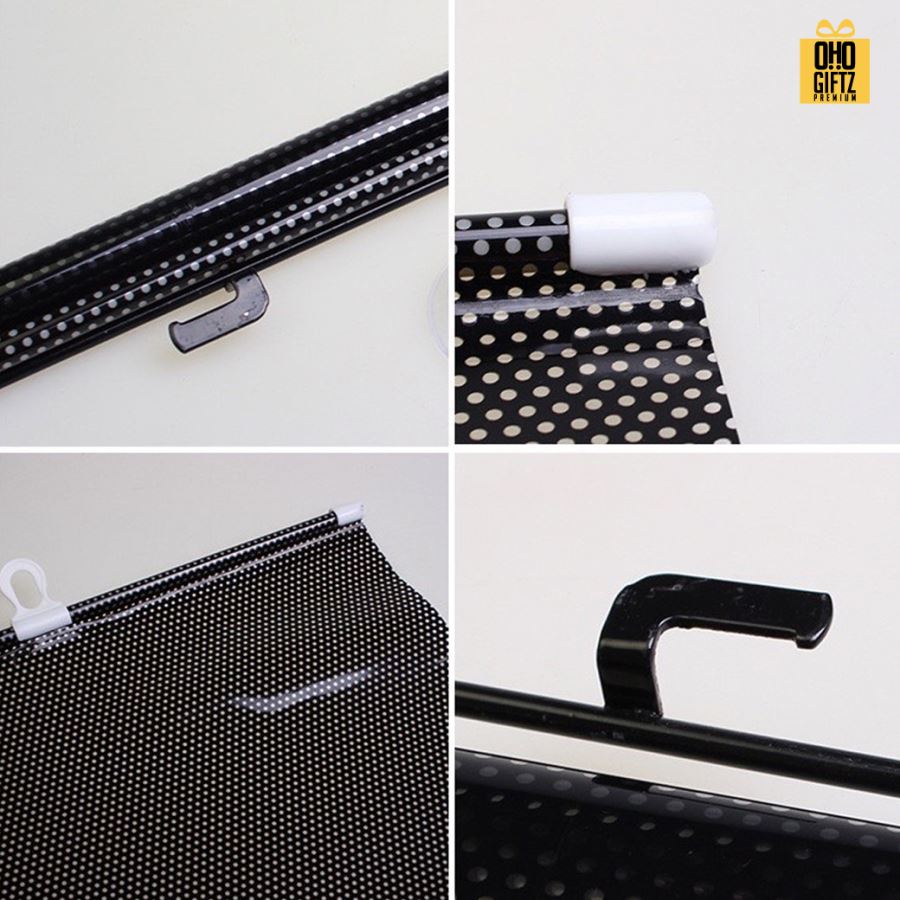 ม่านบังแดดรถยนต์แบบม้วนเก็บ  สกรีนโลโก้  ทำเป็นของพรีเมี่ยมได้