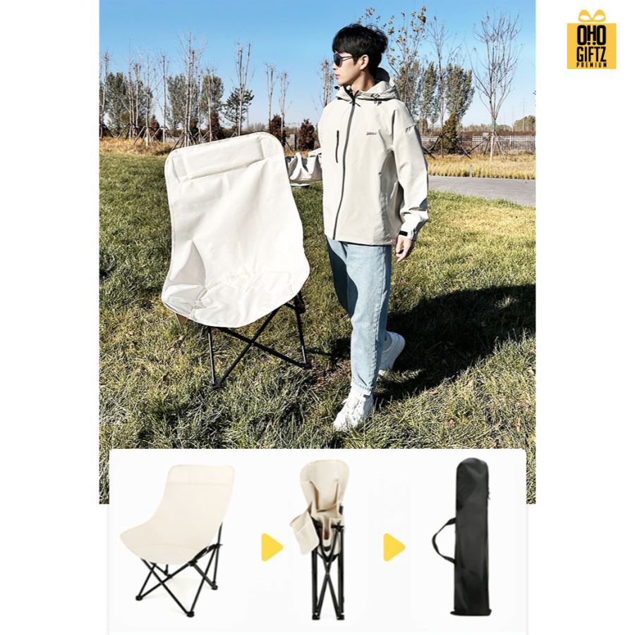 เก้าอี้ปิคนิคทรงโค้ง สกรีนโลโก้ ทำเป็นของพรีเมี่ยมได้