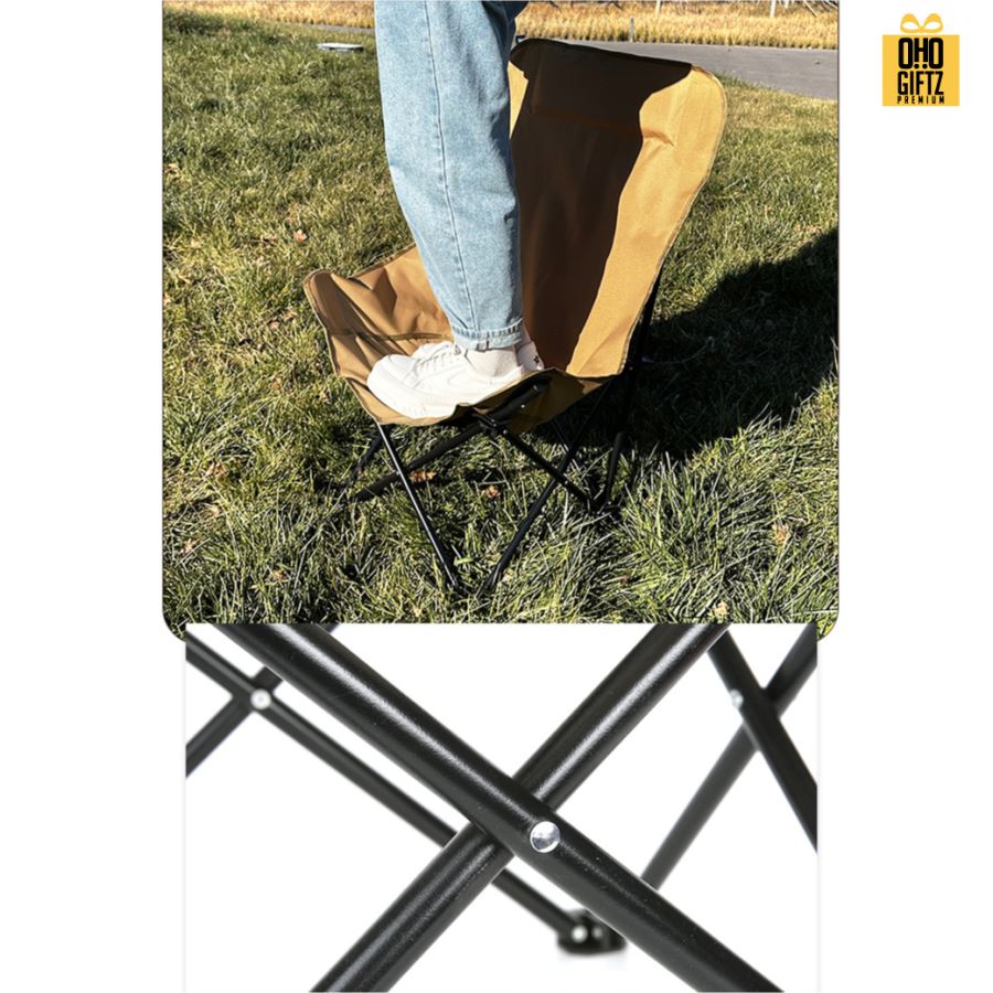 เก้าอี้ปิคนิคทรงโค้ง สกรีนโลโก้ ทำเป็นของพรีเมี่ยมได้