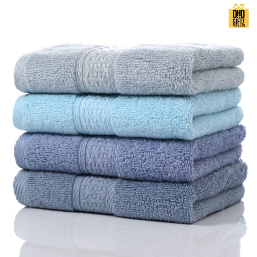 ผ้าขนหนูผ้าคอตต้อน ปักโลโก้หรือติดลาเบลโลโก้ ติดลาเบล ทำเป็นของพรีเมี่ยมได้