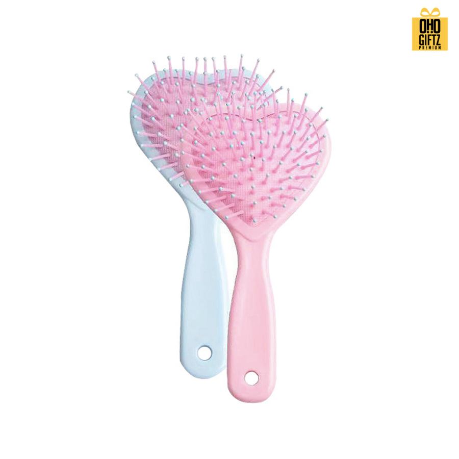 หวีแปรงทรงหัวใจน่ารัก สกรีนโลโก้  ทำเป็นของพรีเมี่ยมได้