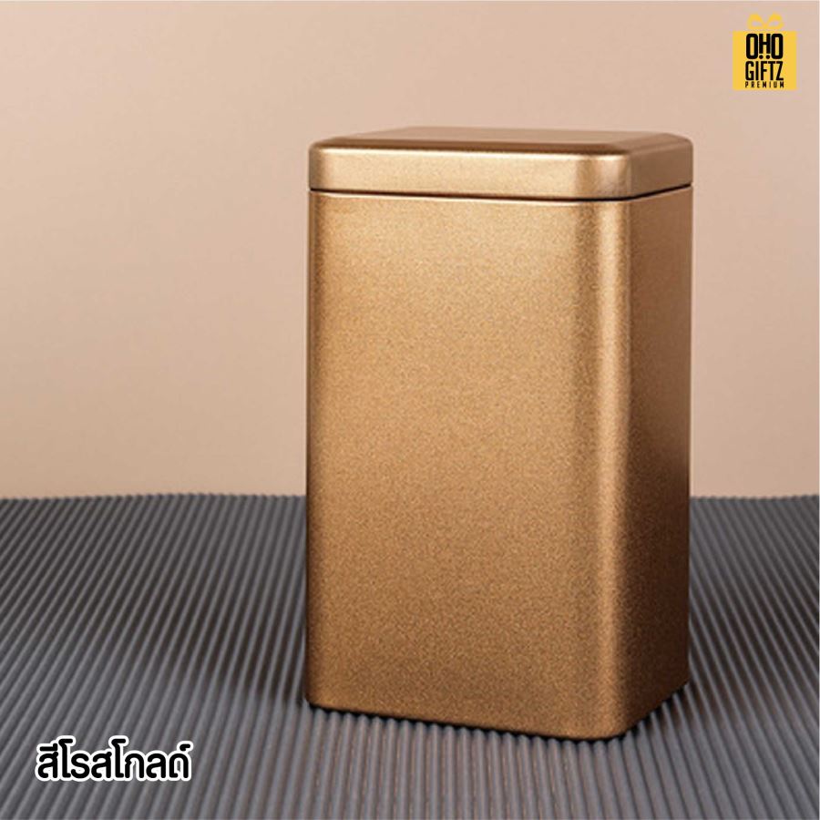กระป๋องโลหะเคลือบ สกรีนโลโก้ ทำเป็นของพรีเมี่ยม ของชำร่วยได้