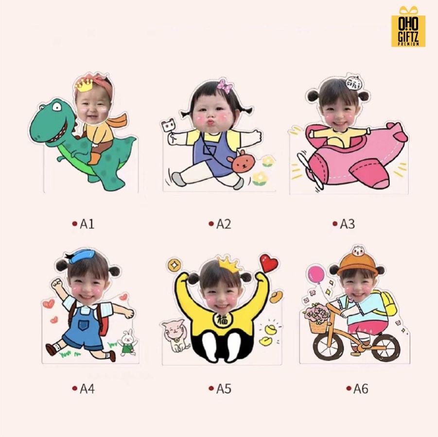 รับผลิต standy อะครีลิคหัวดุ๊กดิ๊ก เปลี่ยนหน้า ท่าทางได้ สกรีนชื่อ สกรีนโลโก้ ทำเป็นของพรีเมี่ยมได้