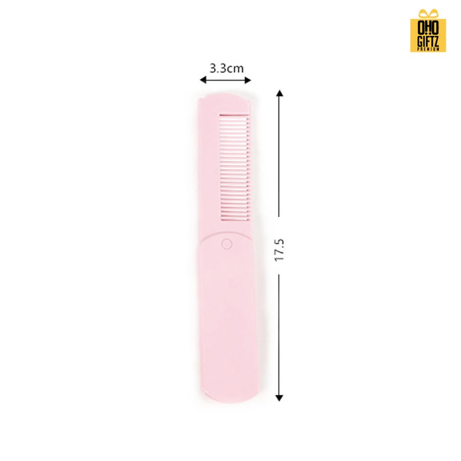 หวีพับพร้อมกระจก สกรีนโลโก้  ทำเป็นของพรีเมี่ยมได้