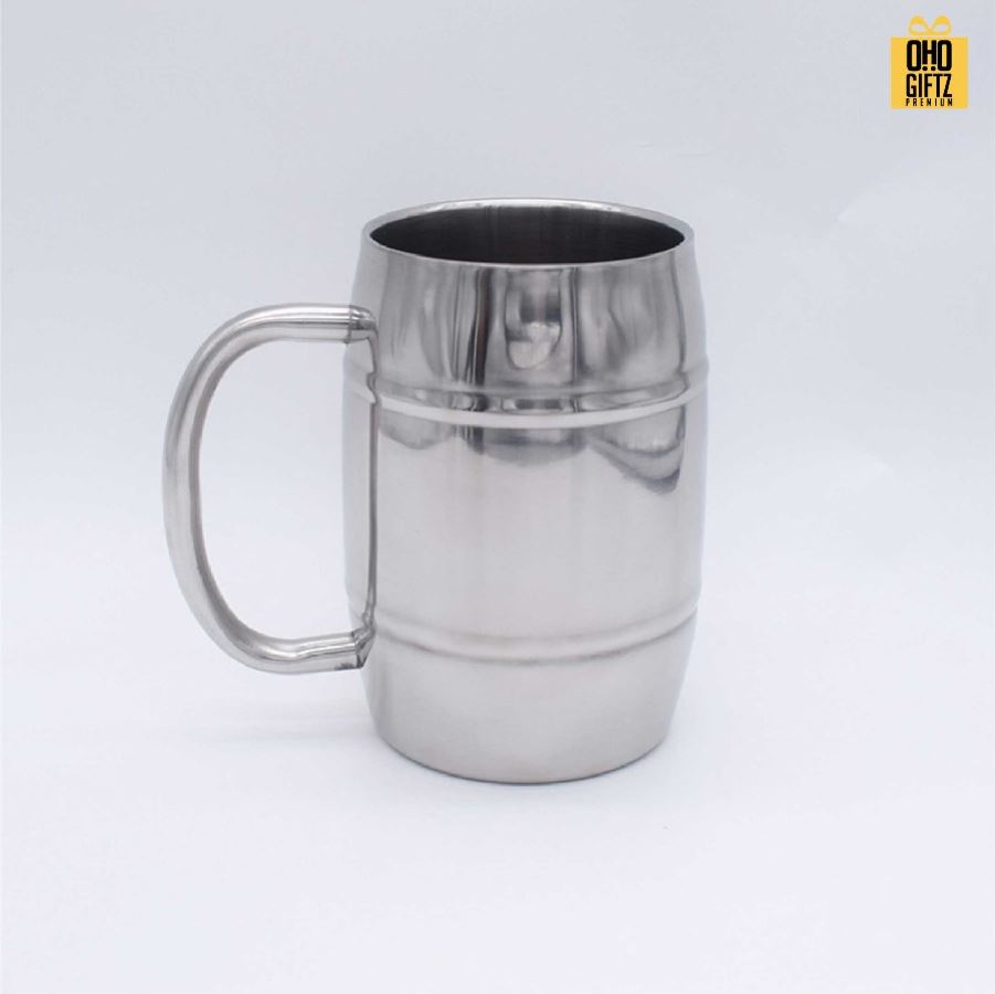 แก้วเบียร์สแตนเลส สกรีนโลโก้ ทำเป็นของพรีเมี่ยมได้