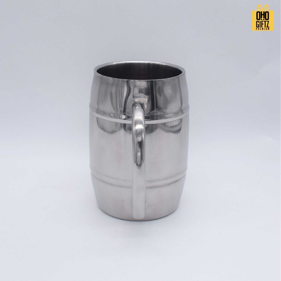 แก้วเบียร์สแตนเลส สกรีนโลโก้ ทำเป็นของพรีเมี่ยมได้