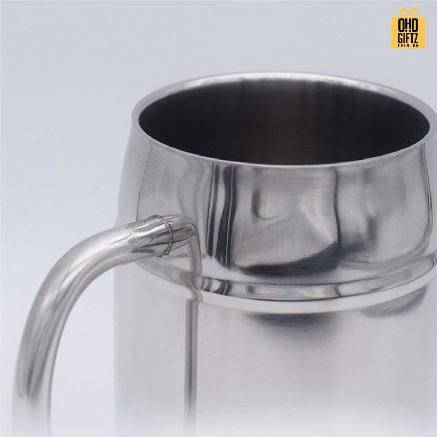 แก้วเบียร์สแตนเลส สกรีนโลโก้ ทำเป็นของพรีเมี่ยมได้