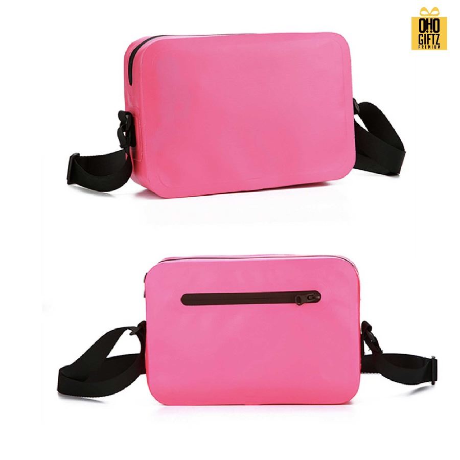 กระเป๋า PVC คาดไหล่กันน้ำ สกรีนโลโก้ ทำเป็นของพรีเมี่ยมได้