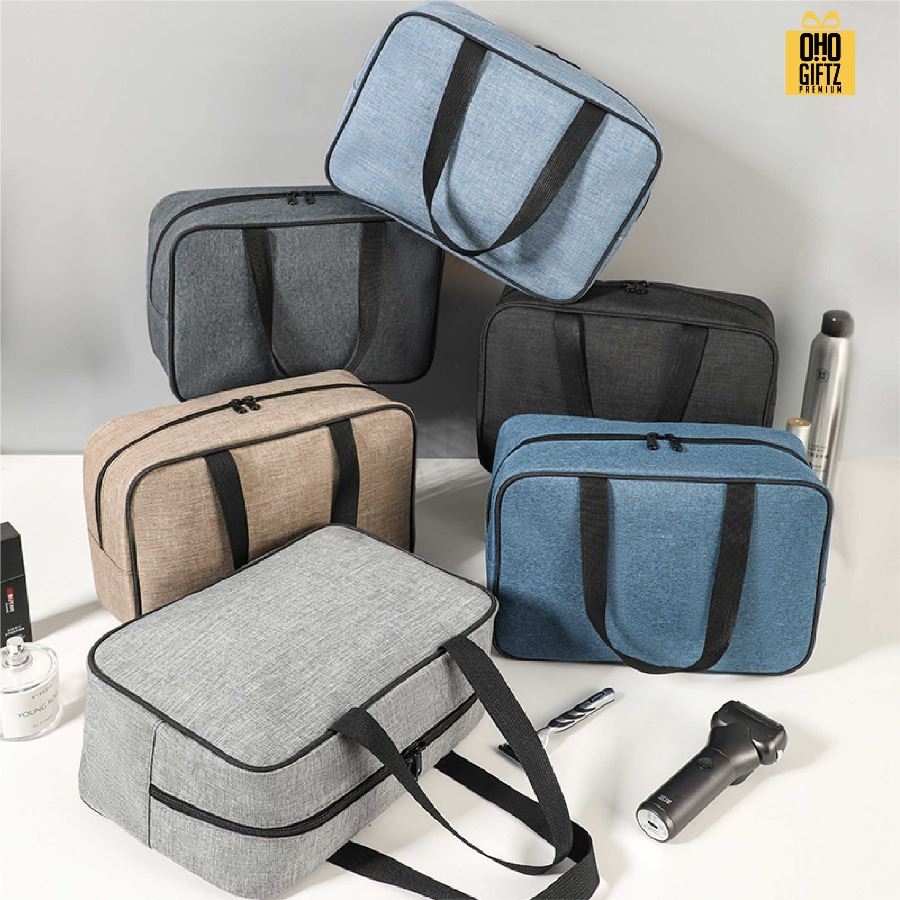 กระเป๋าใส่เครื่องสำอาง สกรีนโลโก้ ทำเป็นของพรีเมี่ยมได้