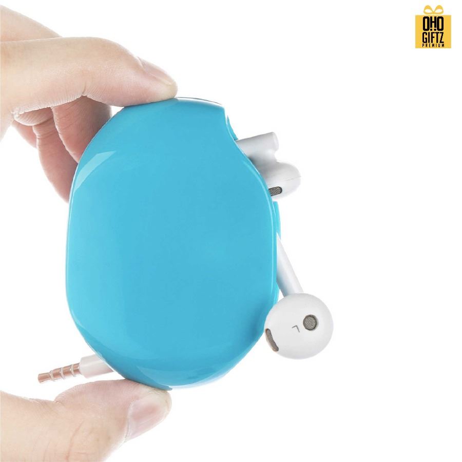 กล่องเก็บสายหูฟัง สกรีนชื่อ สกรีนโลโก้ ทำเป็นของพรีเมี่ยมได้ 