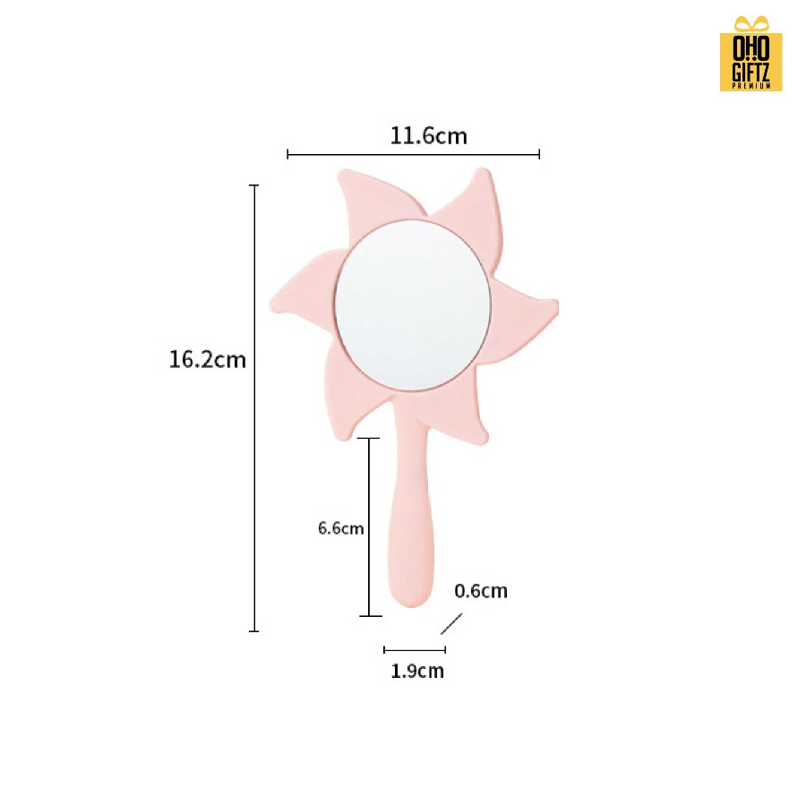 กระจกกังหันขนาดเล็ก สกรีนชื่อ สกรีนโลโก้ ทำเป็นของพรีเมี่ยมได้