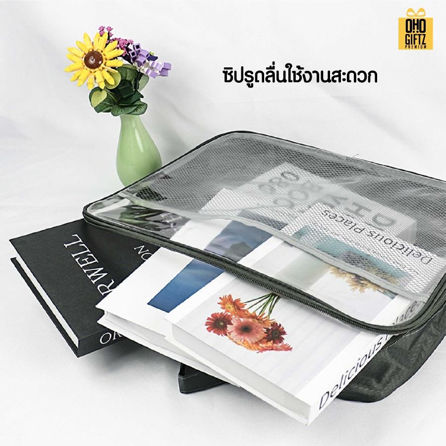 กระเป๋าพลาสติกตาข่าย สกรีนชื่อ สกรีนโลโก้ ทำเป็นของพรีเมี่ยมได้