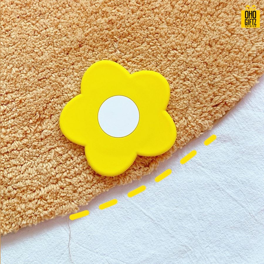 กระจกดอกไม้ สกรีนชื่อ สกรีนโลโก้  ทำเป็นของพรีเมี่ยมได้