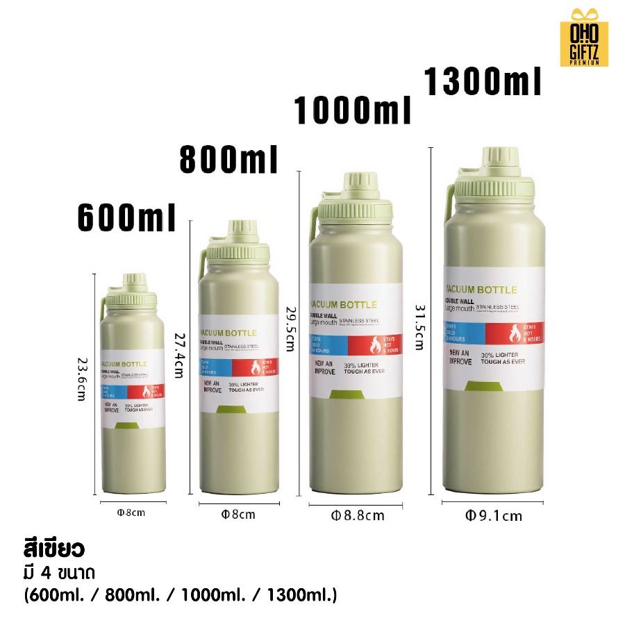 กระบอกน้ำสแตนเลสฝาล็อคอย่างดี สกรีนโลโก้ ทำเป็นของพรีเมี่ยมได้