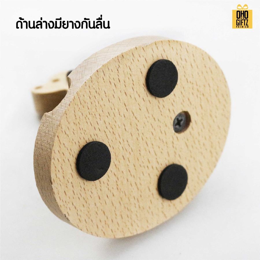 ที่วางมือถือไม้รูปสุนัข สกรีนโลโก้ ทำเป็นของพรีเมี่ยมได้