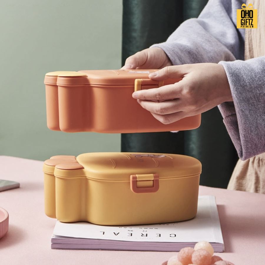 กล่องอาหารทรงแครรอท สกรีนชื่อ สกรีนโลโก้ ทำเป็นของพรีเมี่ยมได้