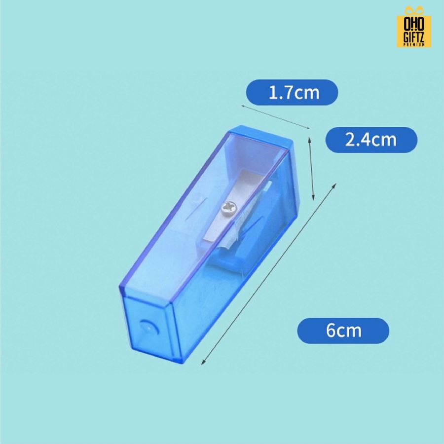 กบเหลาดินสอทรงยาว สกรีนโลโก้ ทำเป็นของพรีเมี่ยมได้