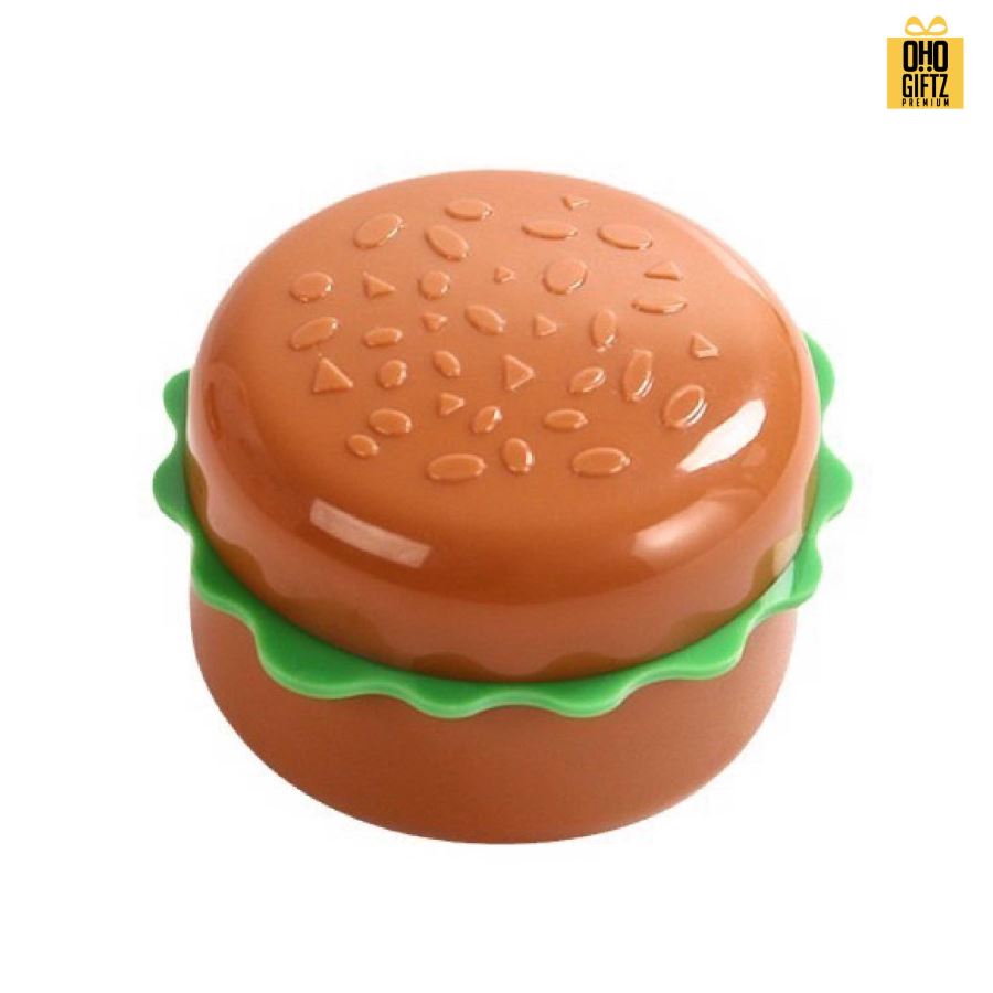 กบเหลาดินสอแฮมเบอร์เกอร์ ช่องเหลาคู่ สกรีนโลโก้ ทำเป็นของพรีเมี่ยมได้