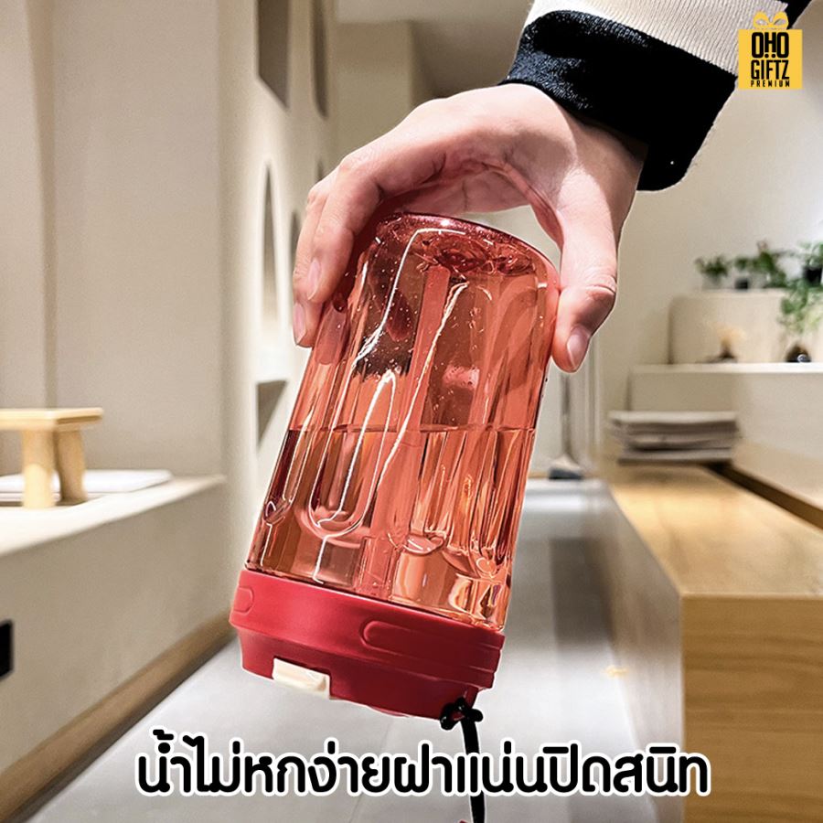 ถ้วยน้ำพลาสติกสีใส สกรีนโลโก้ ทำเป็นของพรีเมี่ยมได้