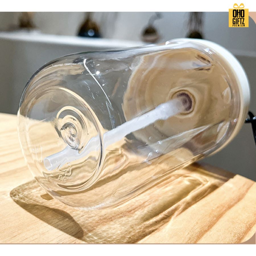 ถ้วยน้ำพลาสติกสีใส สกรีนโลโก้ ทำเป็นของพรีเมี่ยมได้