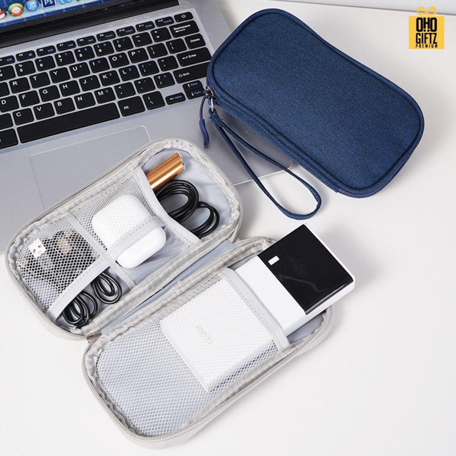 กระเป๋าเก็บอุปกรณ์ไอที สกรีนชื่อ สกรีนโลโก้ ทำเป็นของพรีเมี่ยมได้