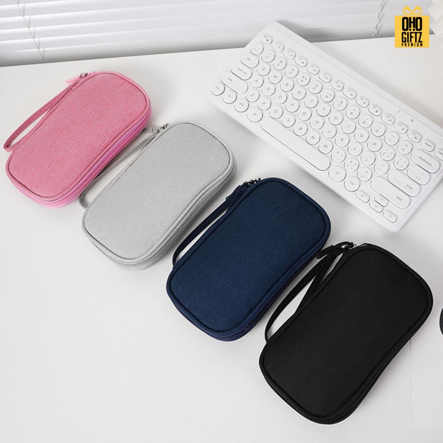 กระเป๋าเก็บอุปกรณ์ไอที สกรีนชื่อ สกรีนโลโก้ ทำเป็นของพรีเมี่ยมได้