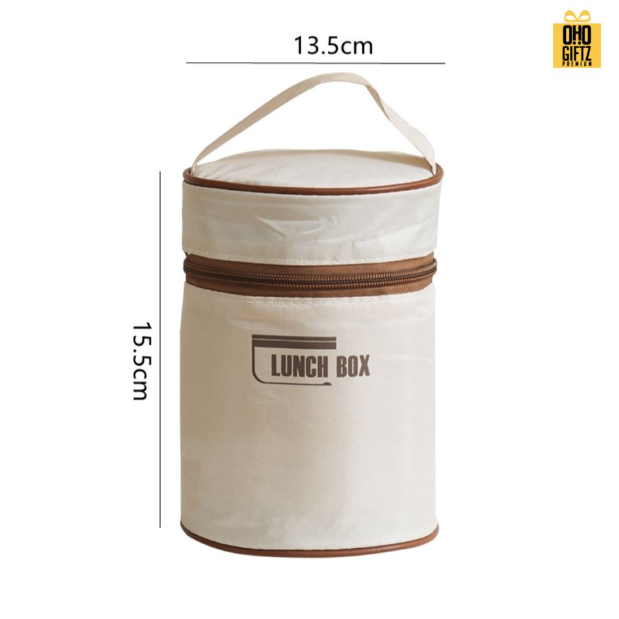 กระเป๋าใส่ปิ่นโตอาหารเก็บอุณหภูมิ สกรีนโลโก้ ทำเป็นของพรีเมี่ยม