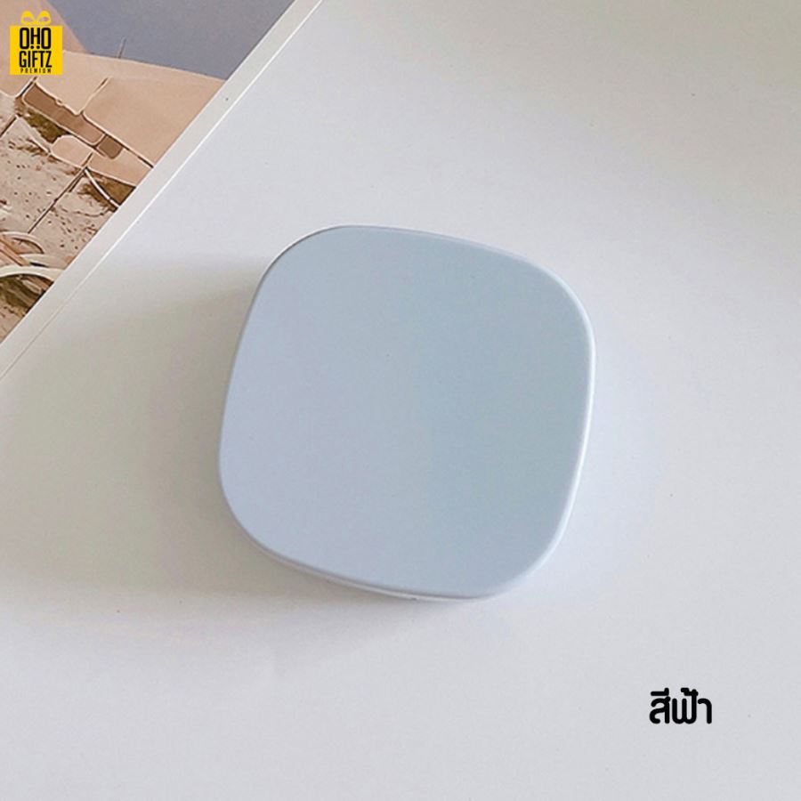 กล่องใส่คอนแทคเลนส์ ทรงสี่เหลี่ยมแบบพกพา สกรีนชื่อ  สกรีนโลโก้ทำเป็นของพรีเมี่ยมได้ 