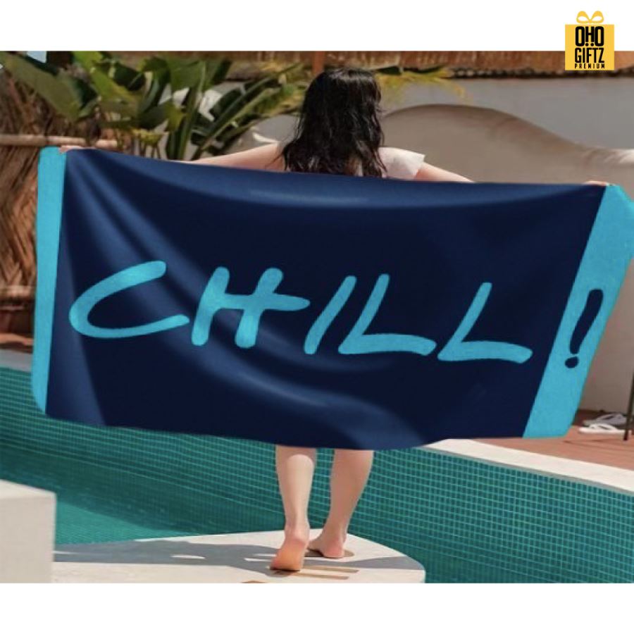 รับผลิตผ้าขนหนูชายหาด พิมพ์ภาพได้ไม่จำกัดสี สกรีนโลโก้ ทำเป็นของพรีเมี่ยมได้