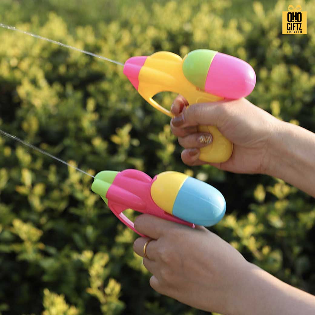 ปืนฉีดน้ำสีสดใส ไซต์มินิ สกรีนโลโก้ ทำเป็นของพรีเมี่ยม