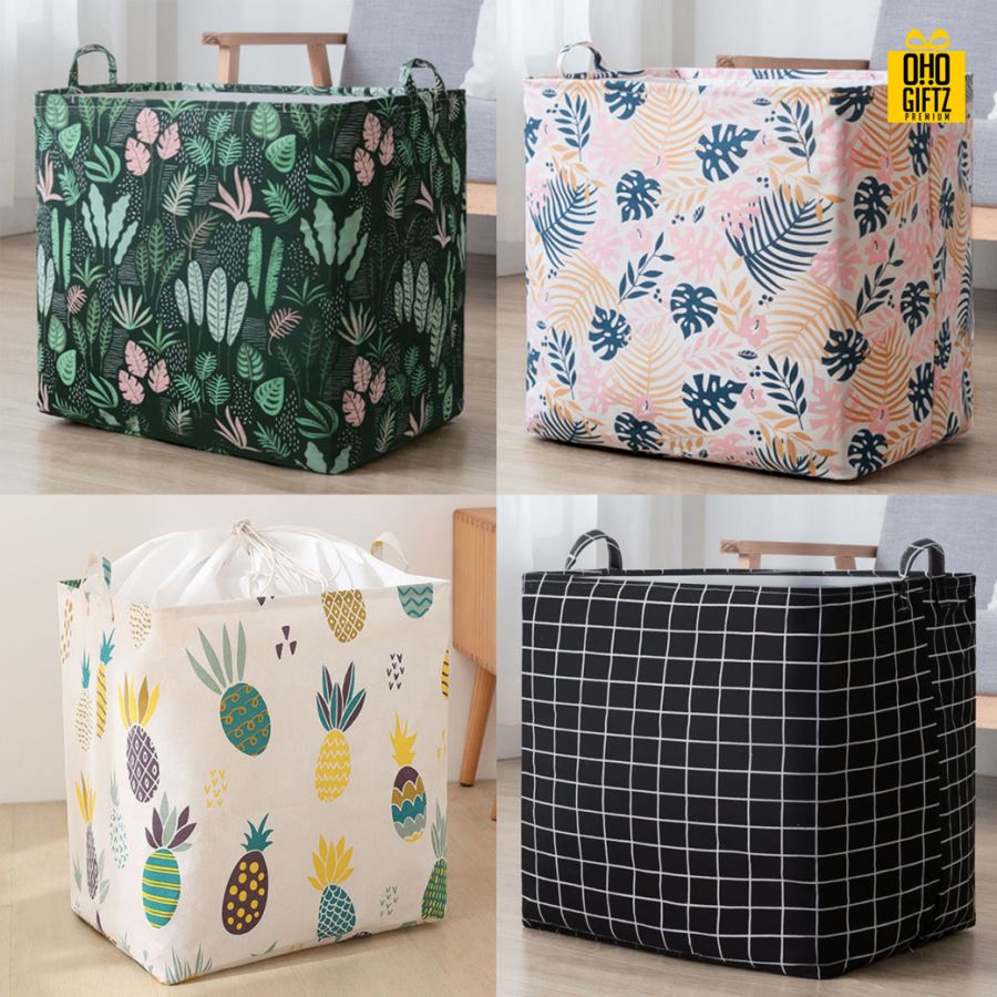 ตะกร้าเก็บผ้านวม สกรีนโลโก้ ทำเป็นของพรีเมี่ยม ของชำร่วยได้