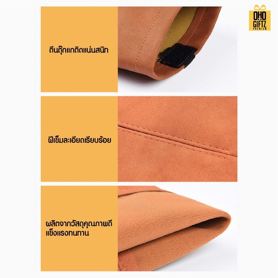 กระเป๋าใส่ทิชชู่หนังกลับสุดหรู สกรีนโลโก้ ทำเป็นของพรีเมี่ยมได้