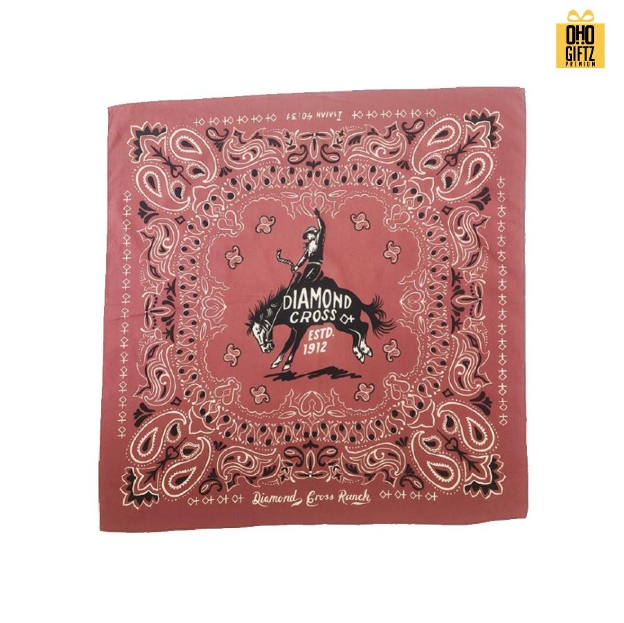 รับผลิตผ้าเช็ดหน้า ผ้าพันคอ ผ้าโพกศรีษะ เนื้อผ้าฝ้าย ผ้า Cotton แท้ ดีไซน์ตามต้องการ สกรีนโลโก้ ทำเป็นของพรีเมี่ยมได้