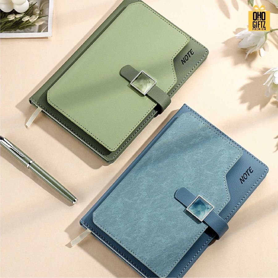 สมุดโน๊ตนักธุรกิจ หนัง PU สกรีนโลโก้ ทำเป็นของพรีเมี่ยม ของชำร่วย