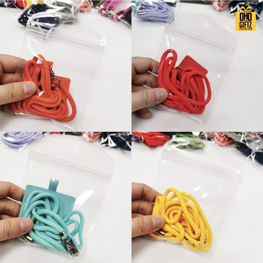 สายห้อยมือถือพร้อมที่ติดกับมือถือ สกรีนโลโก้ ทำเป็นของพรีเมี่ยมได้