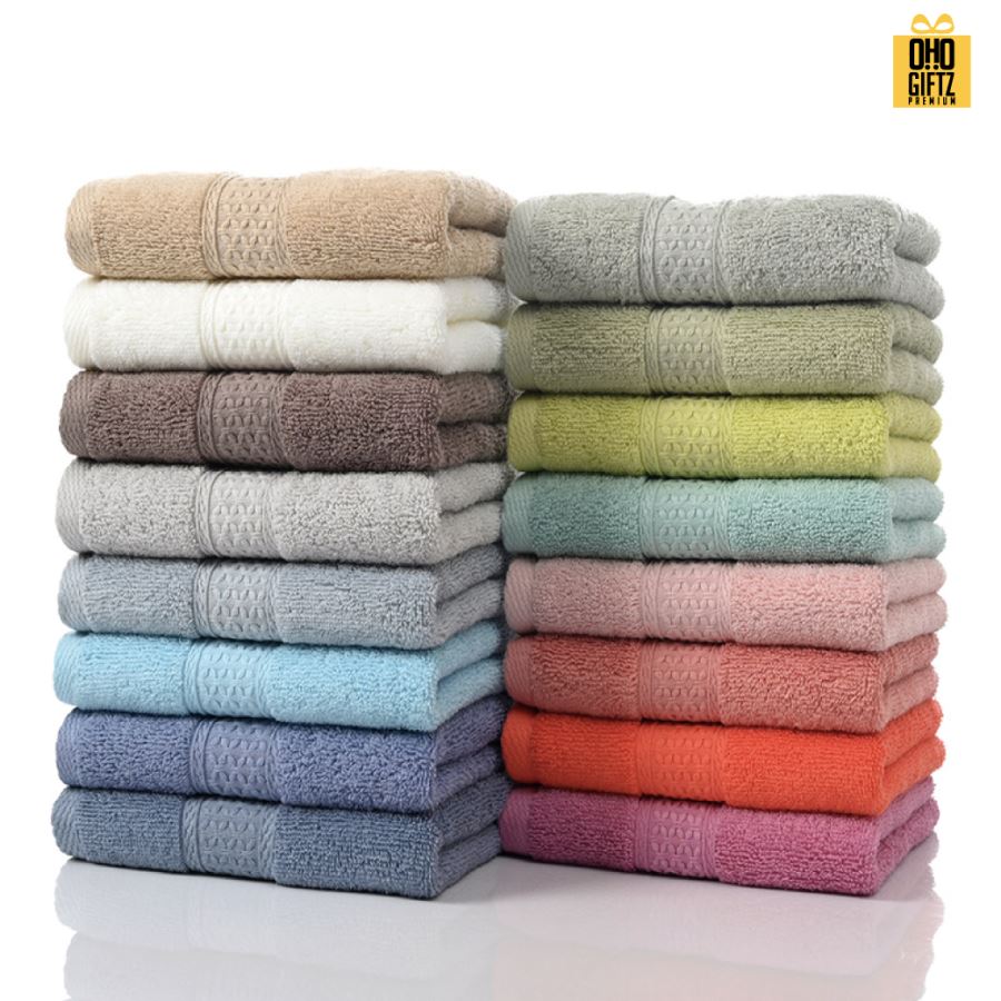 ผ้าขนหนูคอตต้อน ปักชื่อ, ติดลาเบล ทำเป็นของพรีเมี่ยมได้