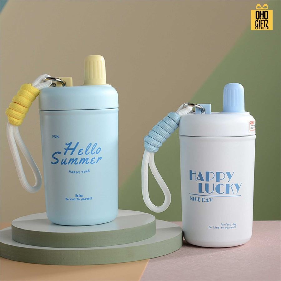 ถ้วยน้ำสแตนเลสสไตล์ญี่ปุ่น สกรีนโลโก้ ทำเป็นของพรีเมี่ยมได้