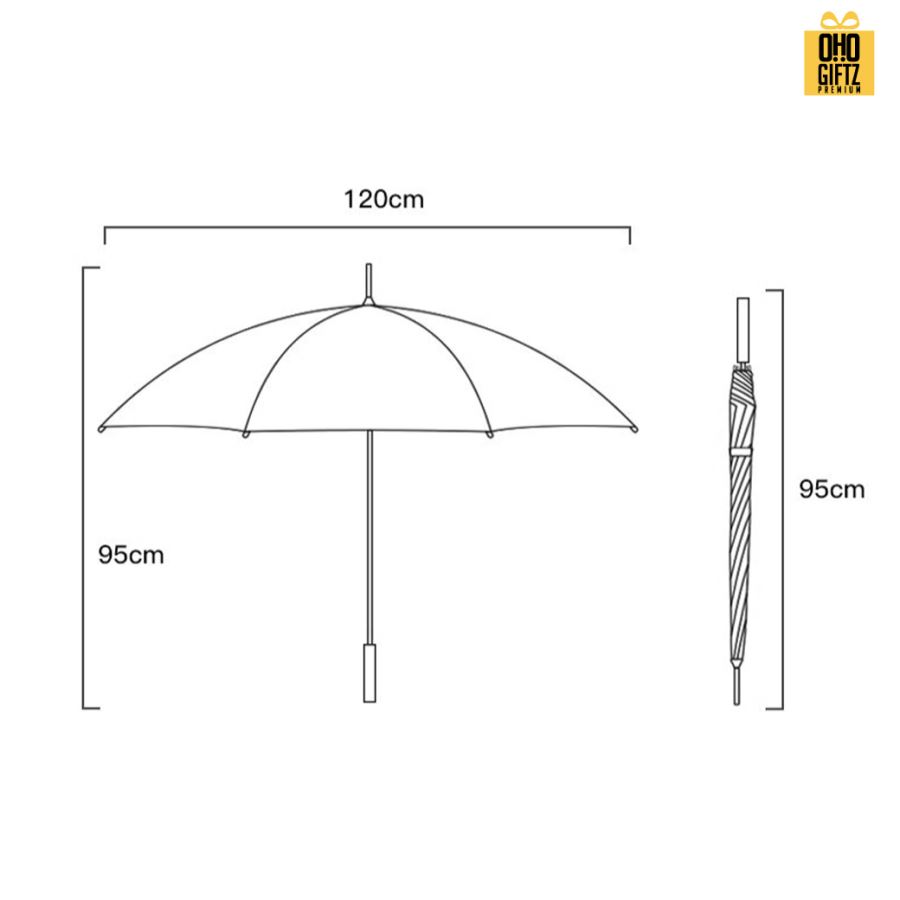 ร่มกอล์ฟขนาดใหญ่เปิดอัตโนมัติ สกรีนโลโก้ ทำเป็นสินค้าพรีเมี่ยมได้