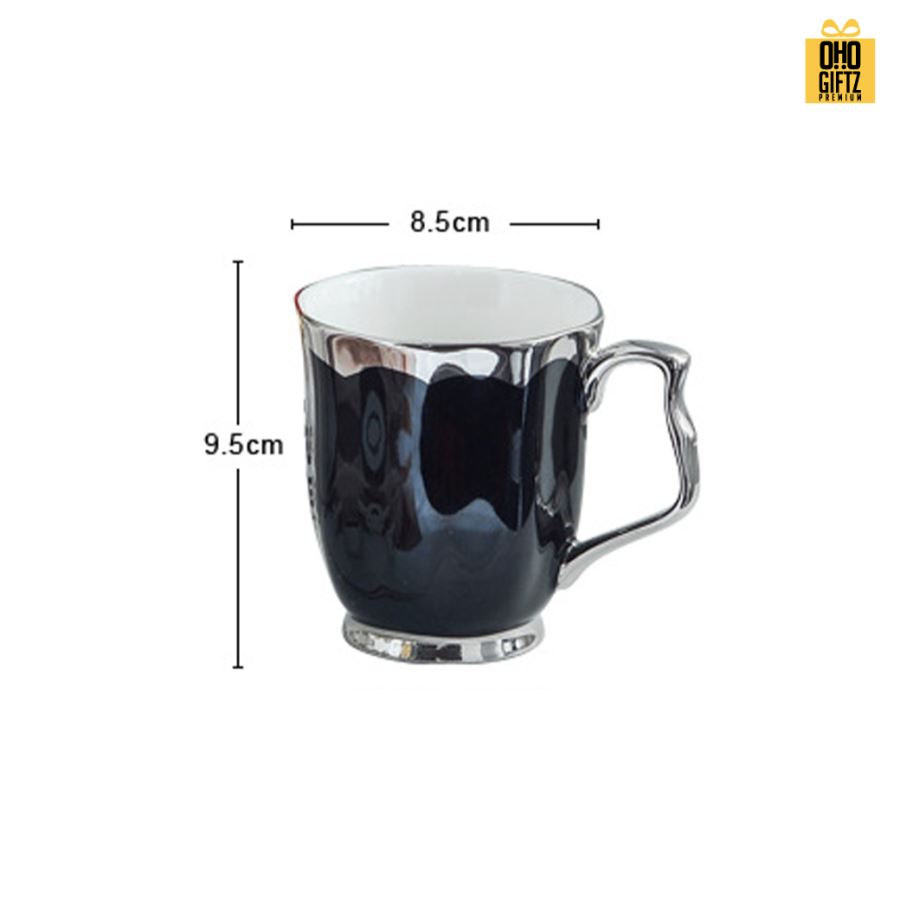 แก้วกาแฟเซรามิคสุดหรู สกรีนชื่อ สกรีนโลโก้ ทำเป็นของพรีเมี่ยมได้