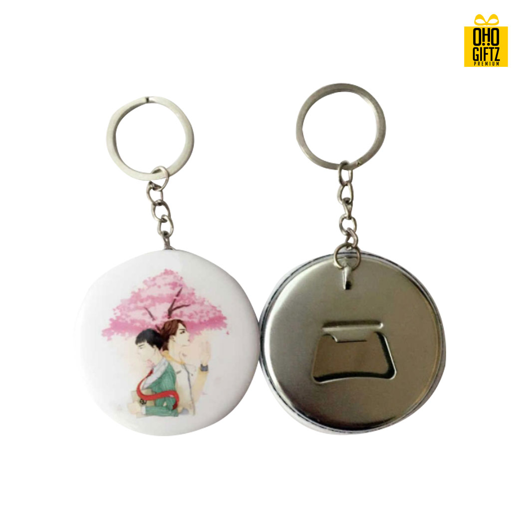 พวงกุญแจที่เปิดขวด 58 mm. ใส่โลโก้ ทำเป็นของพรีเมี่ยม ของที่ระลึก ของชำร่วย