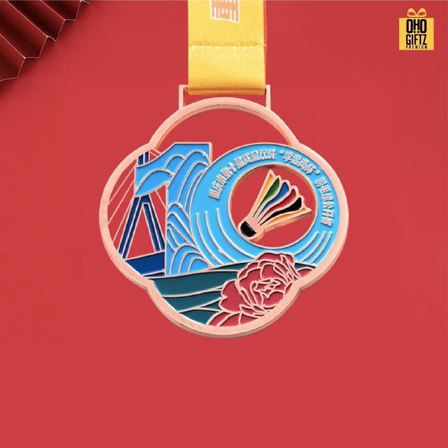 รับผลิตเหรียญรางวัลโลหะเคลือบสี ดีไซน์ตามต้องการ สกรีนชื่อ สกรีนโลโก้ ทำเป็นของพรีเมี่ยมได้