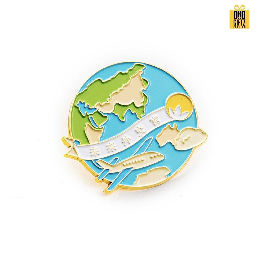 เข็มกลัดโลหะเคลือบสี ดีไซน์ตามต้องการ ทำเป็นของพรีเมี่ยม ของที่ระลึก ของชำร่วย