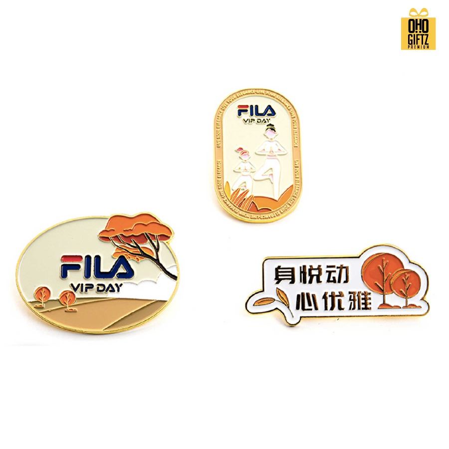 เข็มกลัดโลหะเคลือบสี ดีไซน์ตามต้องการ ทำเป็นของพรีเมี่ยม ของที่ระลึก ของชำร่วย