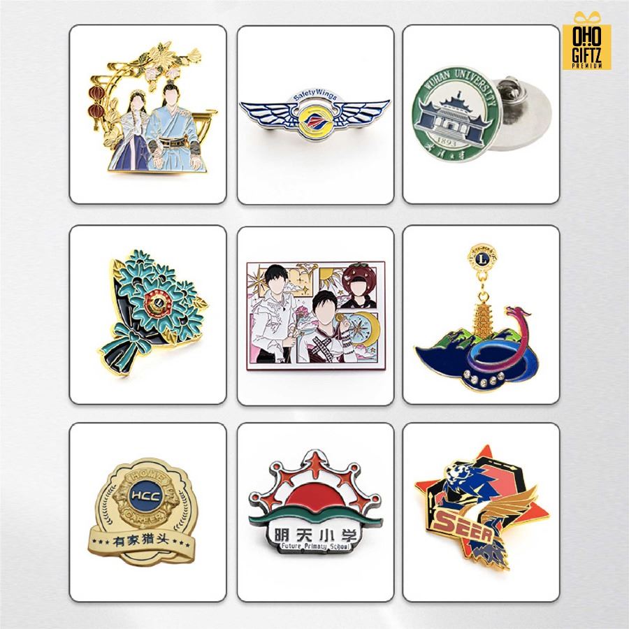 เข็มกลัดโลหะเคลือบสี ดีไซน์ตามต้องการ ทำเป็นของพรีเมี่ยม ของที่ระลึก ของชำร่วย