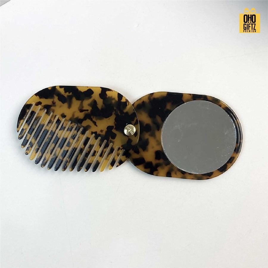 หวีกระจกพกพา สกรีนโลโก้ ทำเป็นของพรีเมี่ยมได้