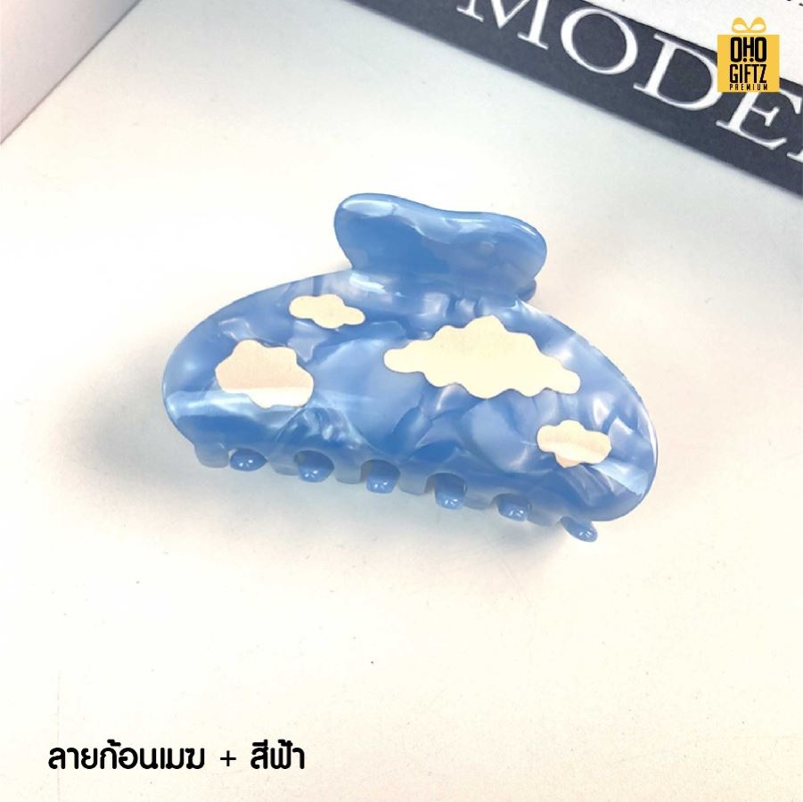กิ๊ปหนีบผมลายเมฆและสายฟ้า สกรีนโลโก้ ทำเป็นของพรีเมี่ยมได้