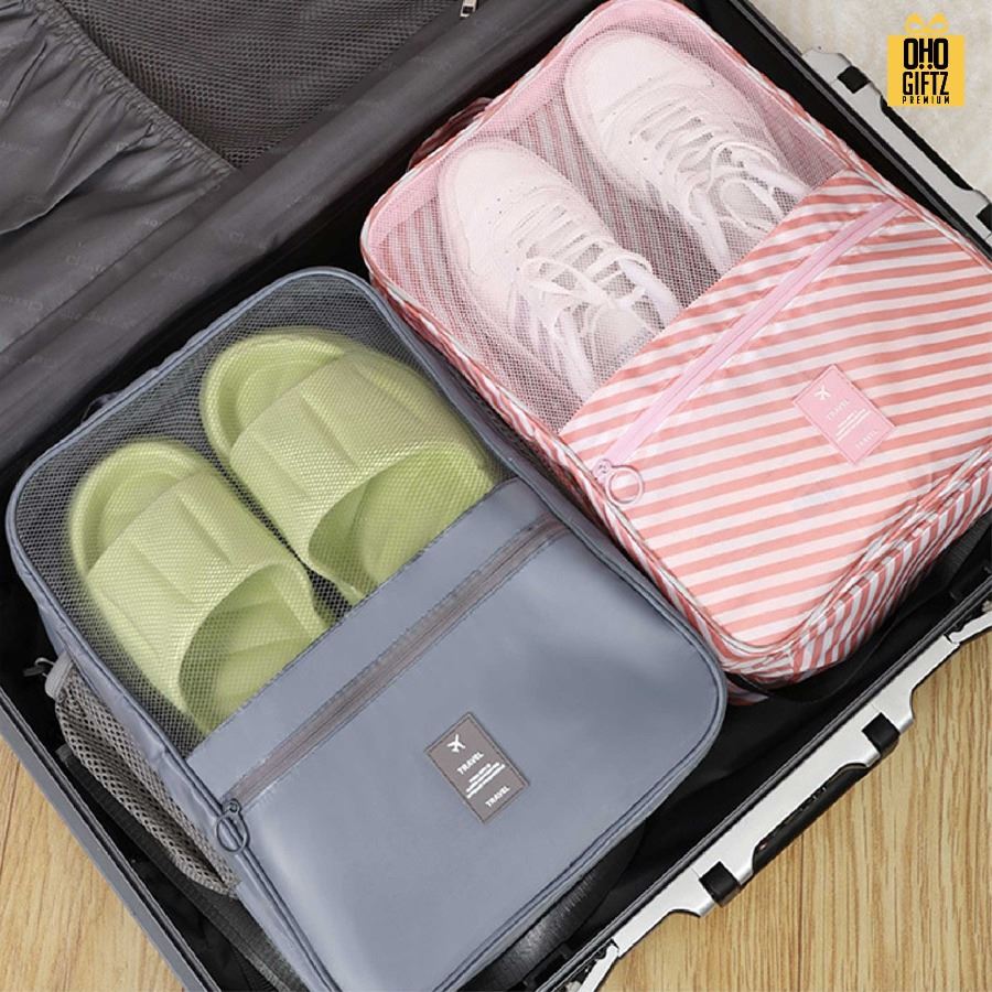 กระเป๋าใส่รองเท้าเสริมเดินทาง สกรีนโลโก้ ทำเป็นของพรีเมี่ยมได้