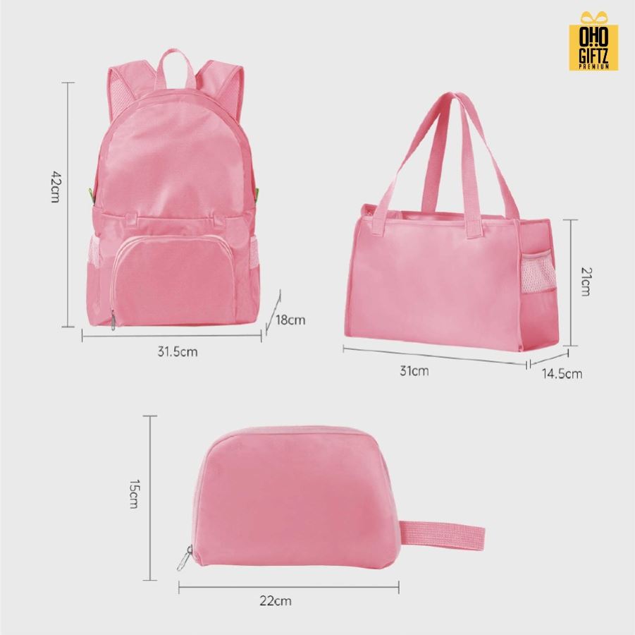 กระเป๋าแปลงร่าง 3in1 สกรีนโลโก้ ทำเป็นของพรีเมี่ยมได้