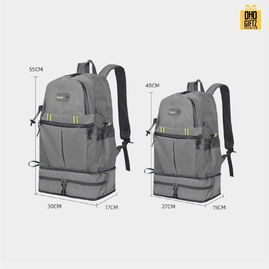 กระเป๋าเป้สะพายหลังเดินป่า สกรีนโลโก้ ทำเป็นของพรีเมี่ยม