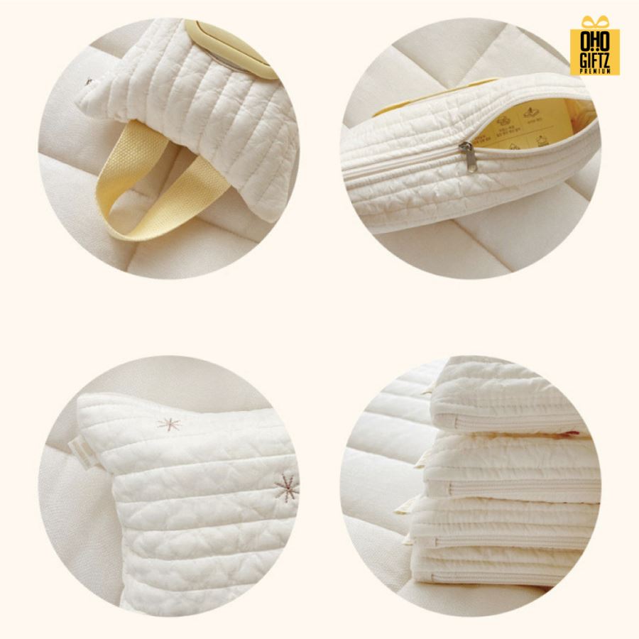 ถุงผ้าแขวนใส่ซองทิชชู่เปียก สกรีนโลโก้ ทำเป็นของพรีเมี่ยม ของชำร่วยได้